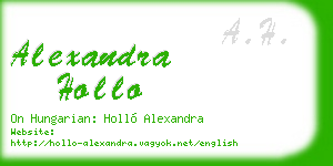 alexandra hollo business card